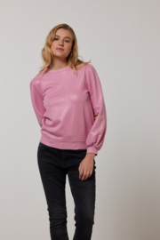 Tramontana sweater metallic roze