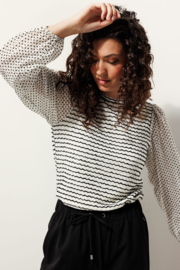 Tramontana fabric mix top