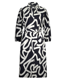 Lady day jurk Louisa donkerblauw
