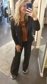 Lady day blazer billy pinstripe black