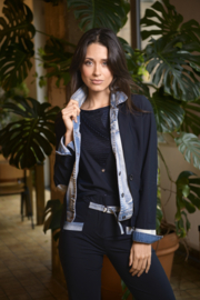 Zip73 blazer navy denim