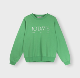 10 days logo sweater Apple green