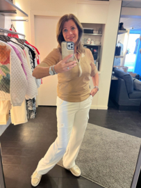 Zip 73 pantalon off white