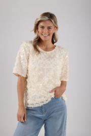 Nukus top aria lace off white