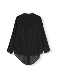10 Days blouse cropped knot - zwart