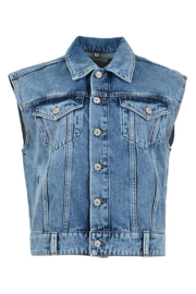 Dnm pure gilet broome snow blue