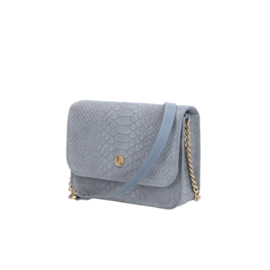 Lou Lou classy crossbody grijs sugar snake