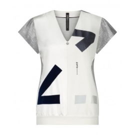 Zip73 top off white/navy