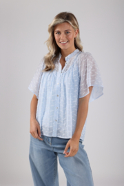 Nukus blouse Bianca sky