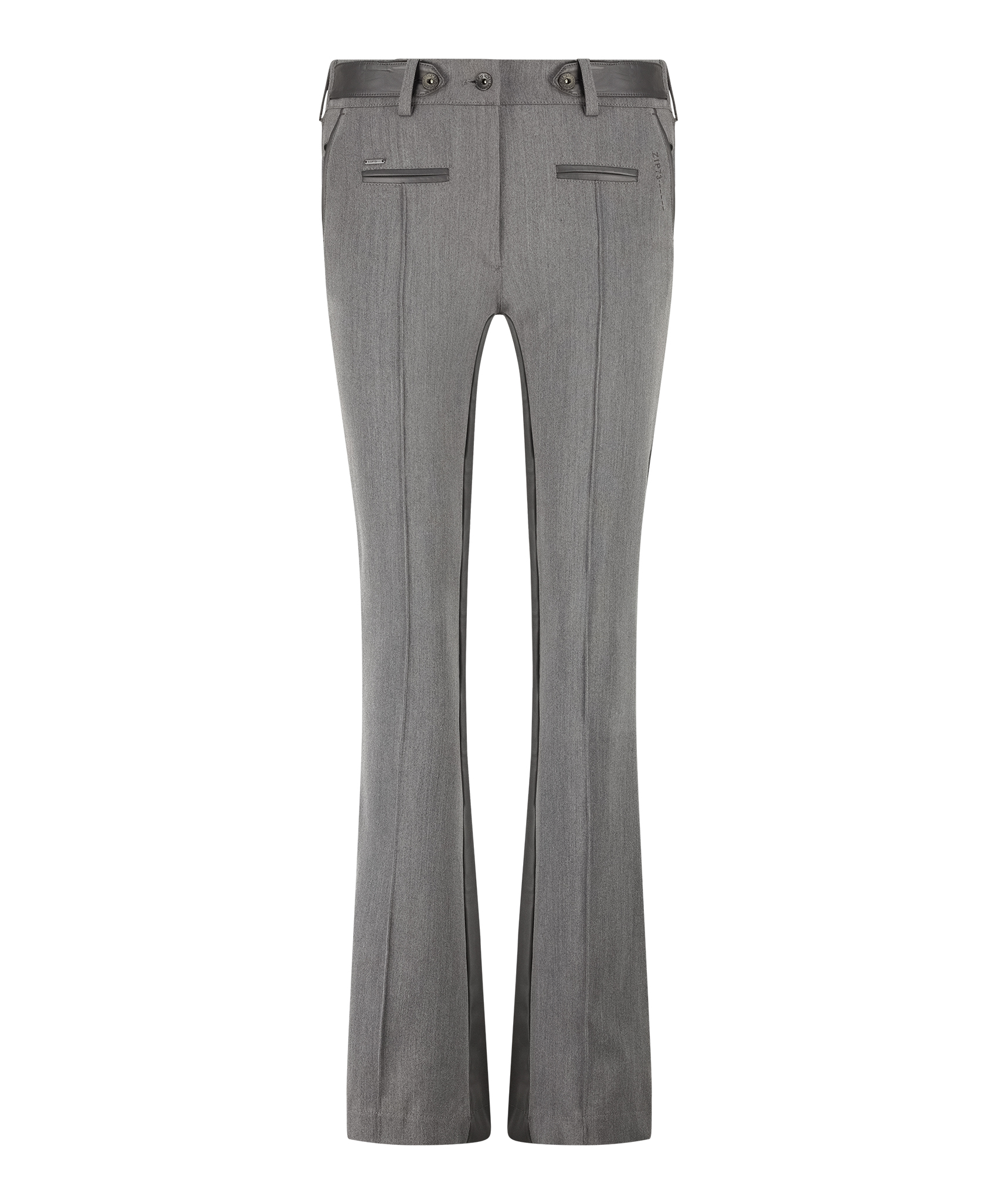 Zip73 flair pantalon Leather back grijs