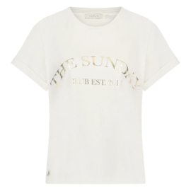 Nukus shirt meike offwhite/gold