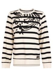 Zoso sweater annemarie black/ivory