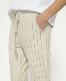 10 days cropped jogger pinstripe safari