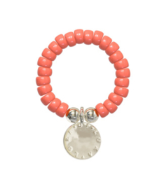 Lora di lora ring cookie coral/zilver