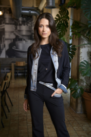 Zip73 blazer navy denim