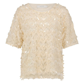 Nukus top aria lace off white