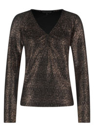 Tramontana top v neck gold