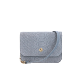 Lou Lou classy crossbody grijs sugar snake