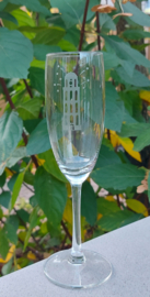 Champagneglas Peperbus vuurwerk