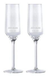 Champagneglas persoonlijk