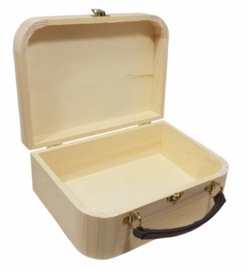 Houten koffertje met naam