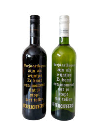 Wijn (750 ml) Verjaardag