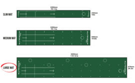 Puttout Putting Mat (Small, Medium, Large)