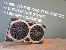 Videokaart - MSI GeForce GTX 1660 Ti Ventus XS 6G OC - 6GB GDDR6 - 3x DP, HDMI