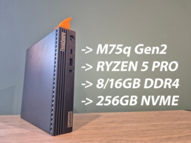 M75q VEGAGAMING | RYZEN 5 PRO 4650GE, 16GB DDR4, 256GB NVME | Windows 11