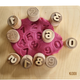 Houten stempel set Cijfers/Numbers
