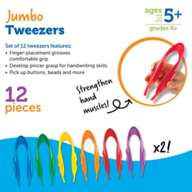 12x Jumbo Tweezer Learning Resources