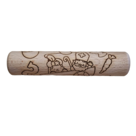 Houten roller dik Sinterklaas
