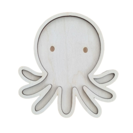 Houten Vulvorm Octopus/Squid