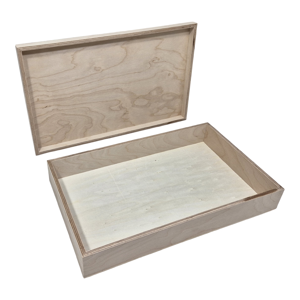 Houten speelbak klein met deksel