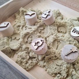 Houten stempel set Sprookjes