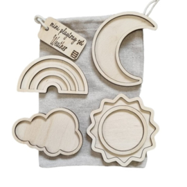Mini vulvormen set het Weer/the Weather