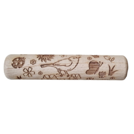 Houten roller dik Lente/Voorjaar