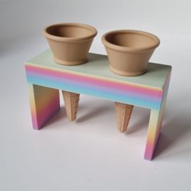 Puntijsjes houder - dubbel - meerdere kleuren