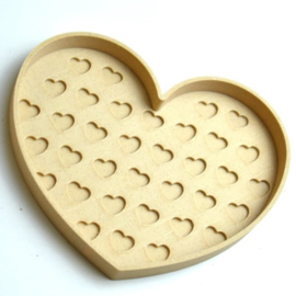 Bio playtray Houtvezel Hart