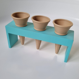 Puntijsjes houder - triple - meerdere kleuren