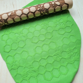 Houten roller smal Bijen