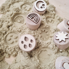 Houten stempel set het Weer/The weather