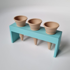 Puntijsjes houder - triple voor mini puntijsjes - meerdere kleuren