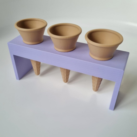 Puntijsjes houder - triple - meerdere kleuren