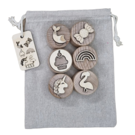 Houten stempel set Sweet