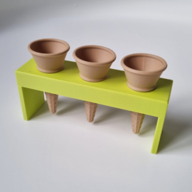 Puntijsjes houder - triple voor mini puntijsjes - meerdere kleuren