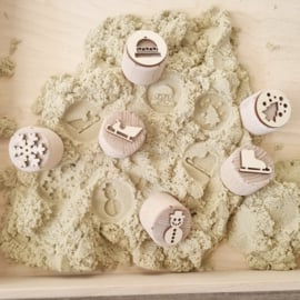 Houten stempel set Winter