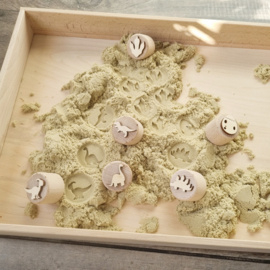 Houten stempel set Dino