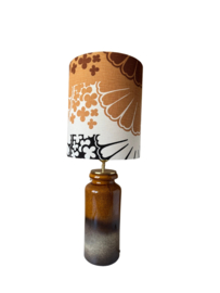 Unieke vintage West-Germany lamp bruin