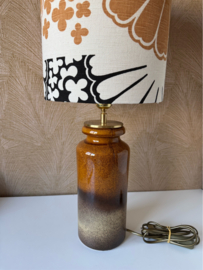 Unieke vintage West-Germany lamp bruin